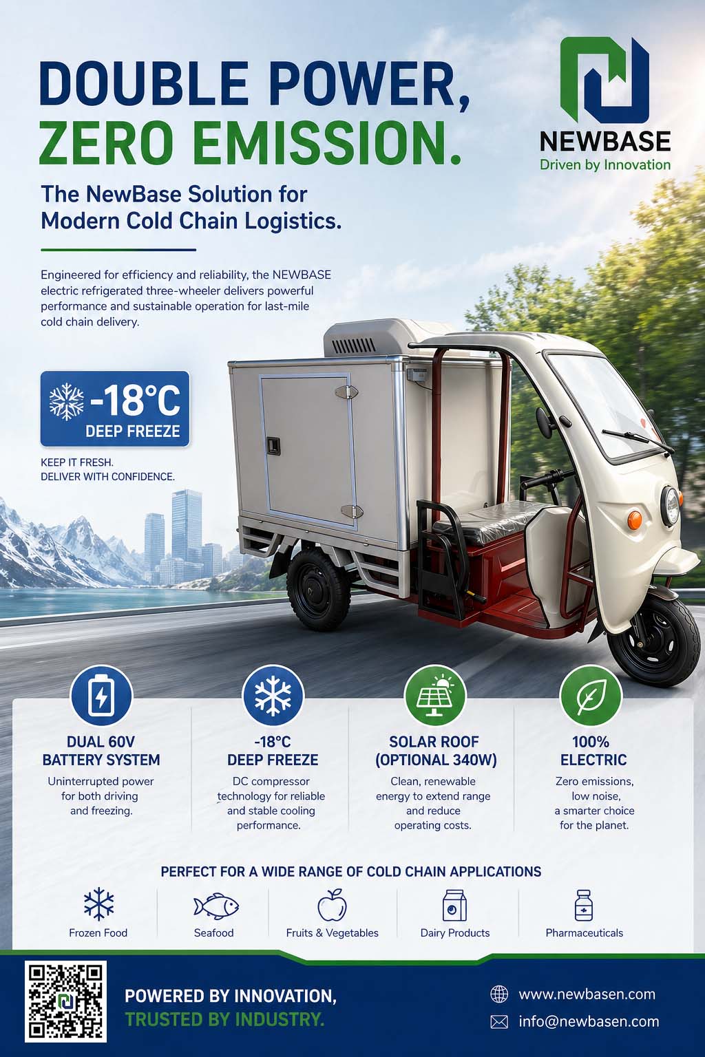 NEWBASE Launches Smart Solar-Powered Electric Refrigerated Vehicle for ...